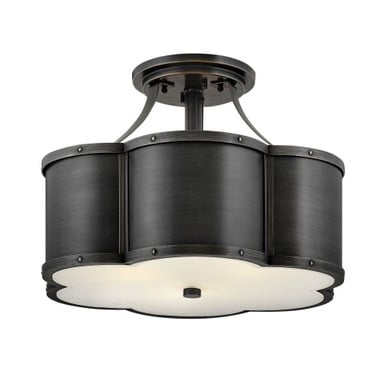 Northwood Laurels 3 Light Semi Flush Mount by Bailey Street Home - 81-BEL-4442162