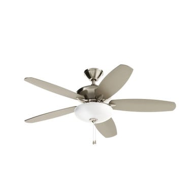 Renew Select 5 Blade Ceiling Fan with Light Kit 52 Inch Wide by Kichler  - 330161