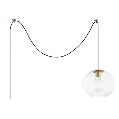 Dane Hollow 1 Light Medium Swag Pendant by Bailey Street Home - 735-BEL-3322026
