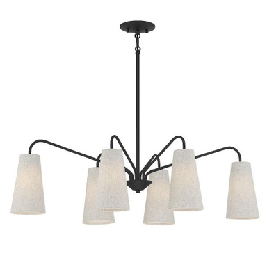 Edgewood 6 Light Small Linear Chandelier by Savoy House - 1-1785-6