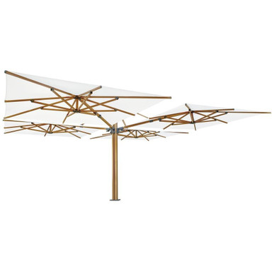 10 Foot 3 Canopy Aluminum Crank Square Cantilever Umbrella by Jardinico - JCP501-P3