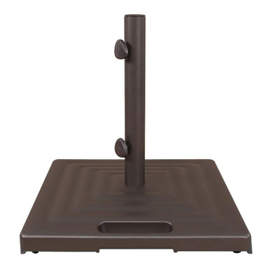 Libra 19.68 Inch 100 lbs Aluminum Square Base with Wheels by Shademaker - BKMSQ1003