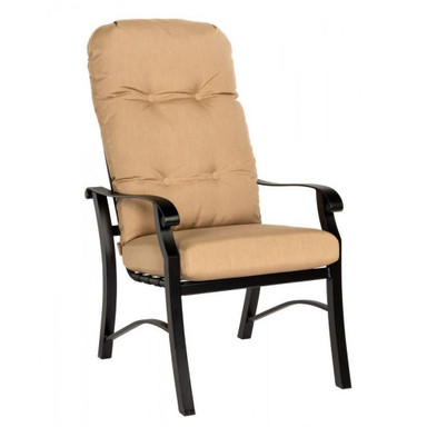 Cortland 44.25 Inch Cushion High Back Dining Armchair by Woodard - 4ZM426