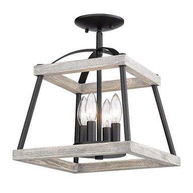 Enville Street Light Inch Wide Semi Flush Mount by Bailey Street Home - 170-BEL-4476347