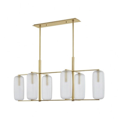 Christopher Vale 6 Light Large Linear Pendant by Bailey Street Home - 116-BEL-3827155
