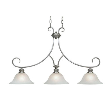 John Edge 3 Light Oversized Linear Island Chandelier by Bailey Street Home - 170-BEL-4159748