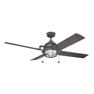 Bowns Yard Ceiling Fan with Light Kit 65 inches wide by BSH - 147-BEL-1788410
