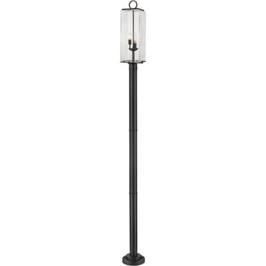 Sana 3 Light Outdoor Post Mount 100.25 x 9 In by Z-Lite - 592PHBR-567P-BK