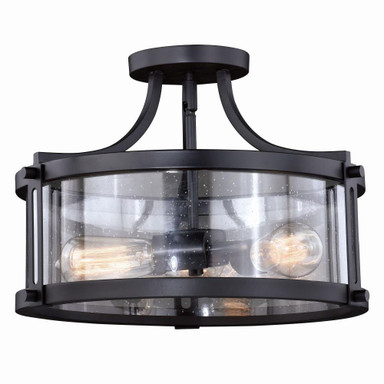 Holbrook 3 Light 6.5 Inch Wide Semi Flush Mount by Vaxcel - C0175