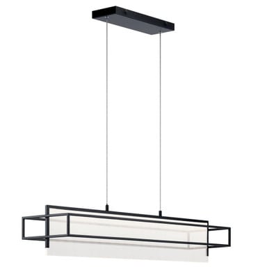 Vega 1 LED Light Modern Linear Chandelier by Elan - 84051