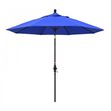 9 Foot Fiberglass Crank Lift Round Market Umbrella by CA Umbrella - GSCUF908