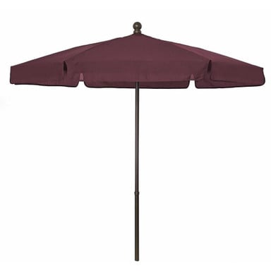 7.5 Foot Aluminum Manual Lift Hexagon Market Umbrella by Fiberbuilt - 7GPU