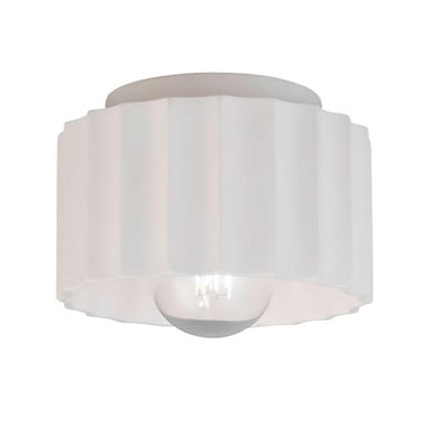 Radiance 1 Light 8 Inch Wide Outdoor Flush Mount by Justice Design - CER-6183W