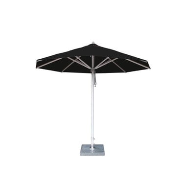 Hurricane 8.5 Foot Aluminum Pulley Lift Round Market Umbrella by Bambrella - 2-5mR-H