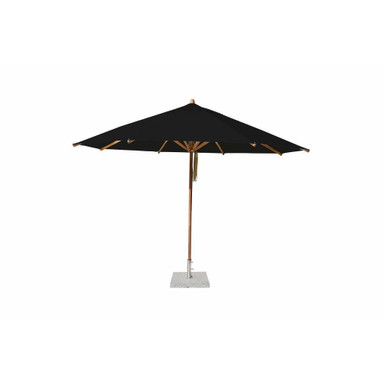 13 Foot Bamboo Pulley Lift Round Market Umbrella by Bambrella - 4m R-L