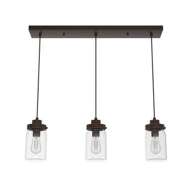 Devon Park 3 Light Linear Pendant by Hunter Fans - 19155