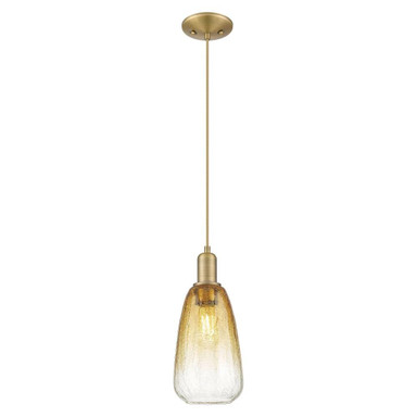 Brookhaven Almond 1 Light Cord Mini Pendant 14 Inch Tall by Innovations - 716-1P-G480-6