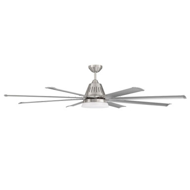 Wingtip 72 Inch 8 Blade Ceiling Fan with Light Kit by Craftmade - WTP72BNK8