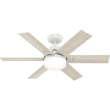 Pacer Ceiling Fan with LED Light Kit and Remote 44 Inch Wide by Hunter Fans - 51205