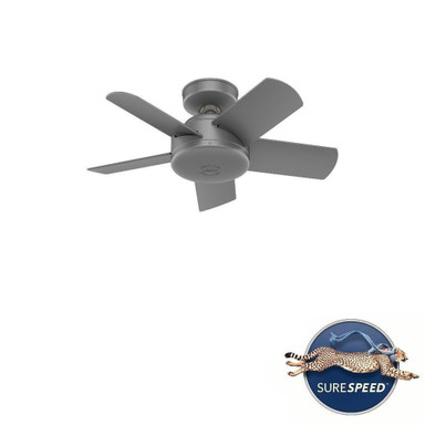 Omnia 30-Inch Damp Rated Ceiling Fan and Wall Control by Hunter Fans - 51361