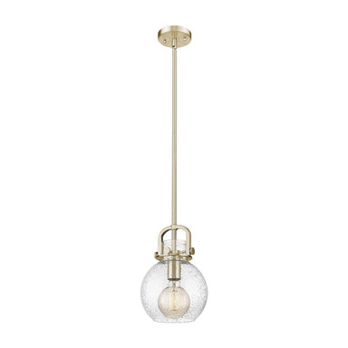 Newton Sphere 1 Light Stem Mini Pendant 11.25 Inch Tall by Innovations - 410-1SS-G410-8_P