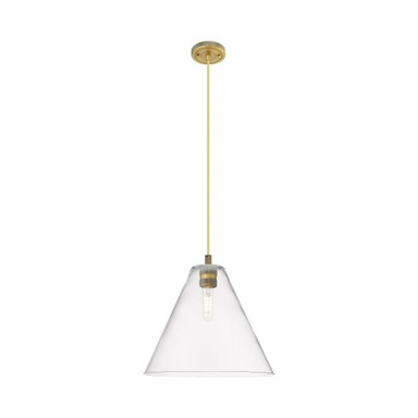 Crown Point 1 Light Berkshire Cord Pendant 12 Inch Wide by Innovations - 434-1P-GBC-12_P