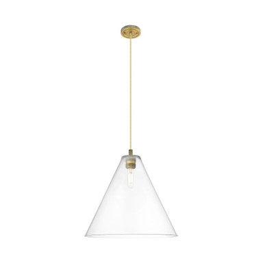 Crown Point 1 Light Berkshire Cord Pendant 16 Inch Wide by Innovations - 434-1P-GBC-16_P