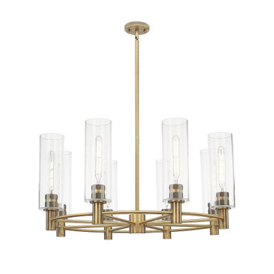 Crown Point 8Light Stem Chandelier 15.25 Inch X 32 Inch Wide by Innovations - 434-8CR-G434-12_P