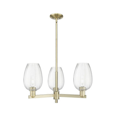 Preston 3 Light Stem Chandelier 13.75 Inch X 17.63 Inch Wide by Innovations - 716-3CR-G457-6_P