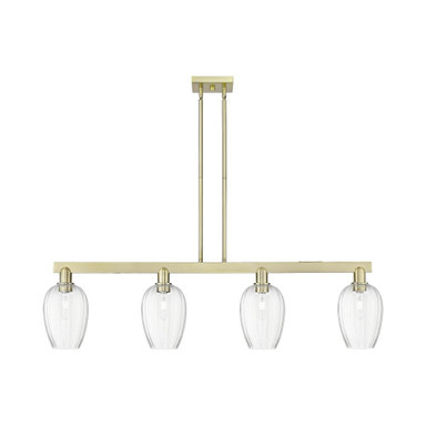 Preston 4 Light Stem Hung Island 12.63 Inch and 48 Inch Wide by Innovations - 716-4I-G457-6_P