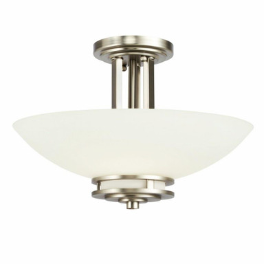 Hendrik 2 Light 15 Inch Wide Semi Flush Mount by Kichler - 3674