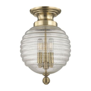Coolidge 3 Light 10 Inch Wide Flush Mount by Hudson Valley - 3200