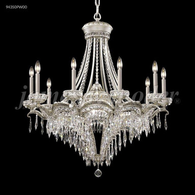 Dynasty Cast Brass 13 Light Large Chandelier by James Moder 94350PW