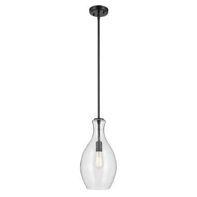 Everly 1 Light Clear Glass Small Pendant by Kichler - 42047C