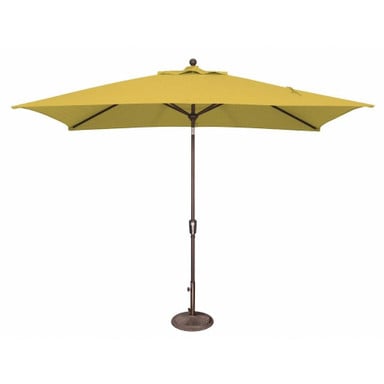 6 x 10 Foot Aluminum Crank Lift Rectangle Market Umbrella by Simply Shade - SSUM9C
