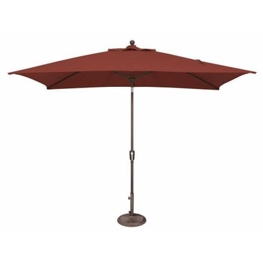 6 x 10 Foot Aluminum Crank Lift Rectangle Market Umbrella by Simply Shade - SSUM9C
