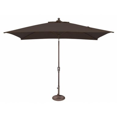 6 x 10 Foot Aluminum Crank Lift Rectangle Market Umbrella by Simply Shade - SSUM9C