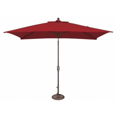 6 x 10 Foot Aluminum Crank Lift Rectangle Market Umbrella by Simply Shade - SSUM9C