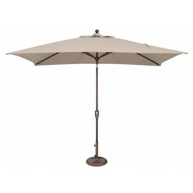 6 x 10 Foot Aluminum Crank Lift Rectangle Market Umbrella by Simply Shade - SSUM9C