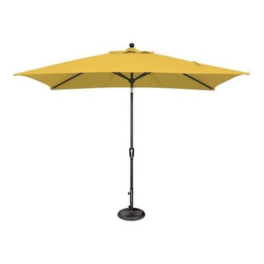 6 x 10 Foot Aluminum Crank Lift Rectangle Market Umbrella by Simply Shade - SSUM9C