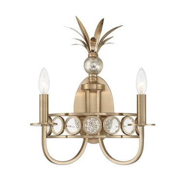 Hearst 2 Light Wall Sconce 16.5 Inch Tall and 13 Inch Length By Savoy House - 9-1207-2