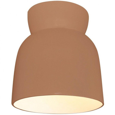 Radiance 1 Light 7.5 Inch Wide Modern Outdoor Flush Mount by Justice Design - CER-6190W