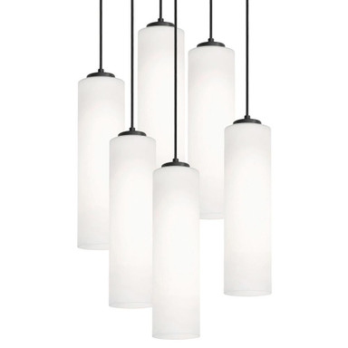 Leo 6 Light Pendant 7.5 Inch Tall and 24 Inch Wide by AFX - LEOP0412MBRND6