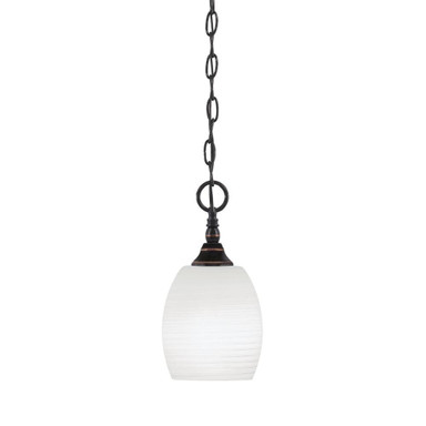 1 Light Chain Hung Mini Pendant 10.25 x 5 Inch by Toltec 11-BC-615