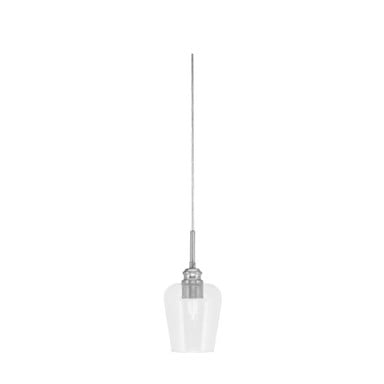 Edge 1 Light Steel Mini Cord Pendant 11 Inch Tall by Toltec - 1152-5-11