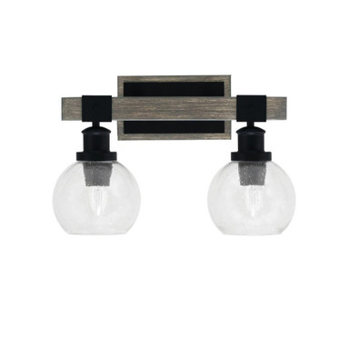 Tacoma 2 Light Vanity Light 16.25 Inch Length by Toltec - 1842-MBDW-4100