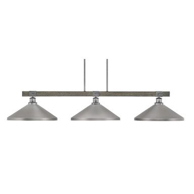 Tacoma 3 Light Medium Island Pendant by Toltec - 1863-GPDW-424-GP