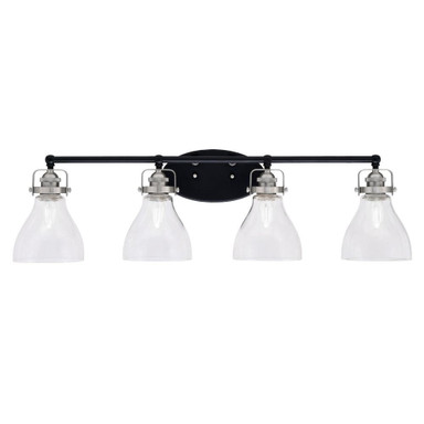 Easton 4 Light Vanity Light 35.5 Inch Length by Toltec - 1934-MBBN-4760