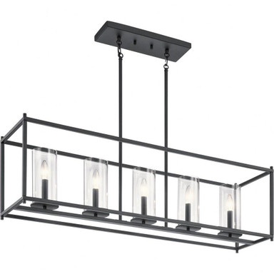 Crosby 5 Light Caged Linear Chandelier by Kichler - 43995