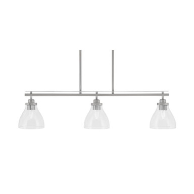Odyssey 3 Light Island Pendant 38 Inch Length by Toltec - 2636-BN-4760